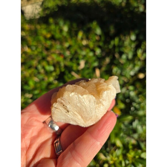 Peach Stilbite Apophyllite Cube Crystal Cluster - Picture 5 of 9